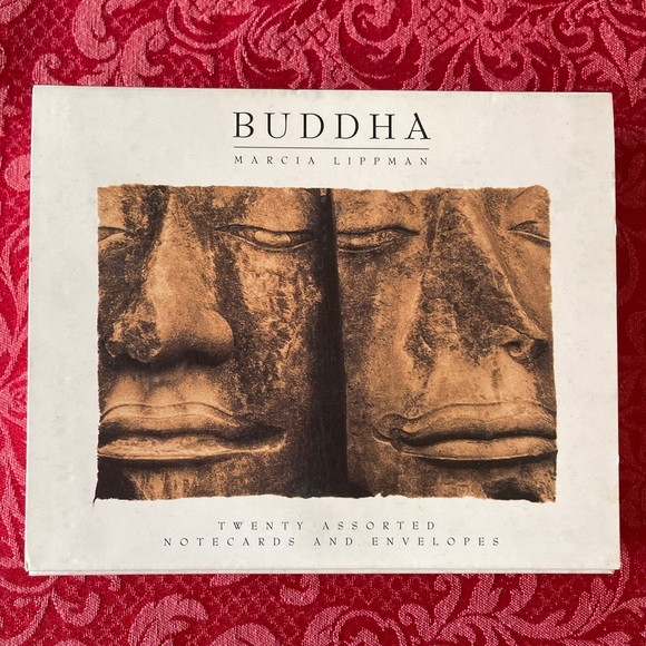BUDDHA 20 Assorted Notecards & Envelopes Marcia Lippman Chronical Books - Picture 1 of 3
